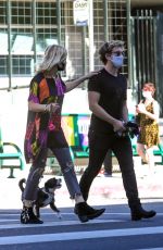 MALIN AKERMAN and Jack Donnelly Out with Their Dog in Los Feliz 04/02/2021