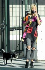 MALIN AKERMAN and Jack Donnelly Out with Their Dog in Los Feliz 04/02/2021