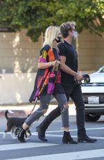 MALIN AKERMAN and Jack Donnelly Out with Their Dog in Los Feliz 04/02/2021