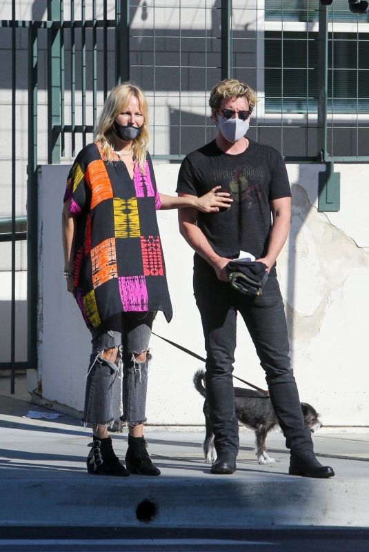 MALIN AKERMAN and Jack Donnelly Out with Their Dog in Los Feliz 04/02/2021