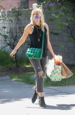 MALIN AKERMAN Arrives at a Party on Easter Sunday in Los Feliz 04/04/2021