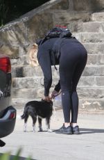 MALIN AKERMAN Out with Her Dog in Los Feliz 04/05/2021