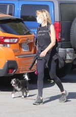 MALIN AKERMAN Out with Her Dog in Los Feliz 04/05/2021