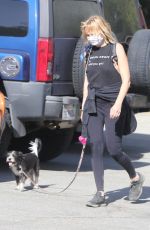 MALIN AKERMAN Out with Her Dog in Los Feliz 04/05/2021
