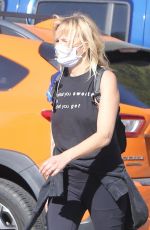 MALIN AKERMAN Out with Her Dog in Los Feliz 04/05/2021