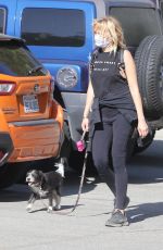 MALIN AKERMAN Out with Her Dog in Los Feliz 04/05/2021