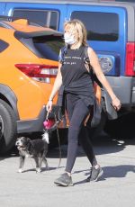 MALIN AKERMAN Out with Her Dog in Los Feliz 04/05/2021