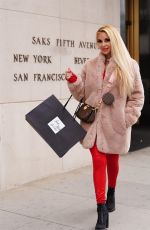 MARCELA IGLESIAS Shopping at Saks Fifth Avenue in Beverly Hills 04/24/2021