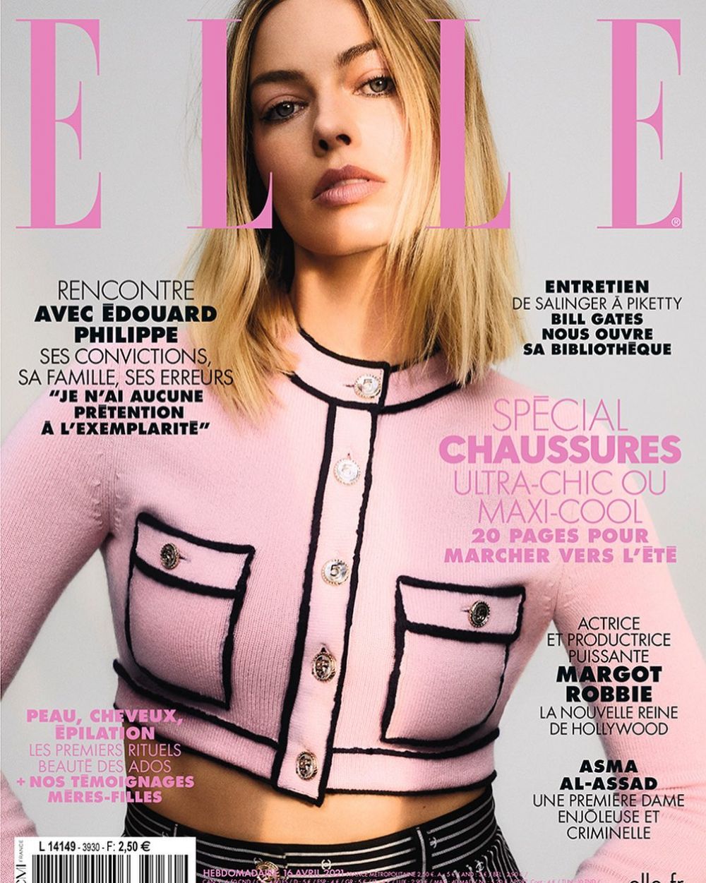 MARGOT ROBBIE on the Cover of Elle Magazine, France April 2021 – HawtCelebs