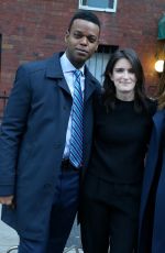 MARISKA HARGITAY, ANNA WOOD and Demore Barnes on the Set of Law and Order: Special Victims Unit in Brooklyn 04/06/2021
