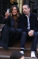 MARISKA HARGITAY on the Set of Law & Order: Special Victims Unit in New York 04/12/2021
