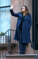 MARISKA HARGITAY on the Set of Law & Order: Special Victims Unit in New York 04/12/2021