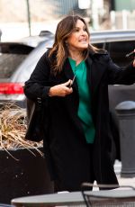MARISKA HARGITAY on the Set of Law & Order: Special Victims Unit in New York 04/16/2021