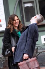 MARISKA HARGITAY on the Set of Law & Order: Special Victims Unit in New York 04/16/2021