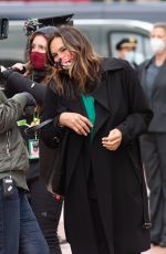 MARISKA HARGITAY on the Set of Law & Order: Special Victims Unit in New York 04/16/2021