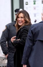 MARISKA HARGITAY on the Set of Law & Order: Special Victims Unit in New York 04/16/2021