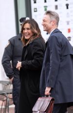 MARISKA HARGITAY on the Set of Law & Order: Special Victims Unit in New York 04/16/2021