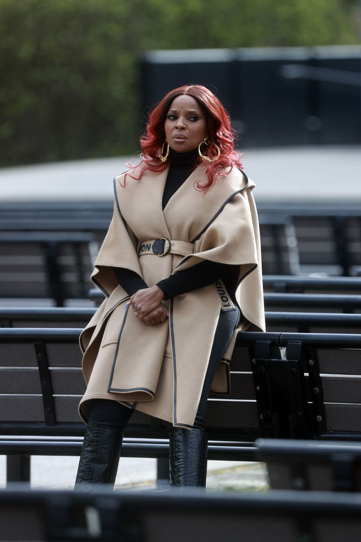 MARY J BLIGE on the Set of Power: Book 2: Ghost in Queens 04/23/2021 –  HawtCelebs
