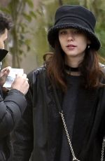 MATILDA DE ANGELIS and William Mezzanotte Kissing at a Park in Rome 04/05/2021