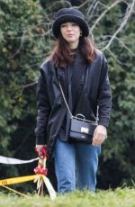 MATILDA DE ANGELIS and William Mezzanotte Kissing at a Park in Rome 04/05/2021