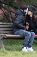 MATILDA DE ANGELIS and William Mezzanotte Kissing at a Park in Rome 04/05/2021