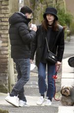 MATILDA DE ANGELIS and William Mezzanotte Kissing at a Park in Rome 04/05/2021