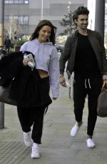 MAURA HIGGINS Leaves a Filming Studios in Manchester 04/12/2021