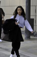 MAURA HIGGINS Leaves a Filming Studios in Manchester 04/12/2021