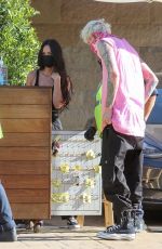 MEGAN FOX and Machine Gun Kelly Arrives at Nobu in Malibu 04/18/2021