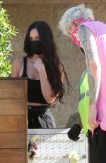 MEGAN FOX and Machine Gun Kelly Arrives at Nobu in Malibu 04/18/2021