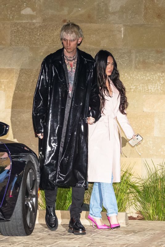 MEGAN FOX and Machine Gun Kelly at Soho House in Malibu 04/07/2021