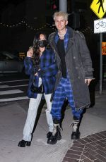 MEGAN FOX and Machine Gun Kelly at Via Veneto in Santa Monica 04/14/2021