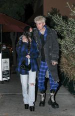 MEGAN FOX and Machine Gun Kelly at Via Veneto in Santa Monica 04/14/2021