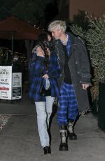 MEGAN FOX and Machine Gun Kelly at Via Veneto in Santa Monica 04/14/2021
