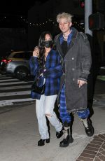 MEGAN FOX and Machine Gun Kelly at Via Veneto in Santa Monica 04/14/2021