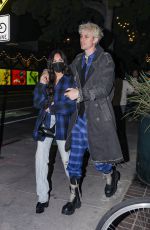 MEGAN FOX and Machine Gun Kelly at Via Veneto in Santa Monica 04/14/2021