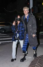 MEGAN FOX and Machine Gun Kelly at Via Veneto in Santa Monica 04/14/2021