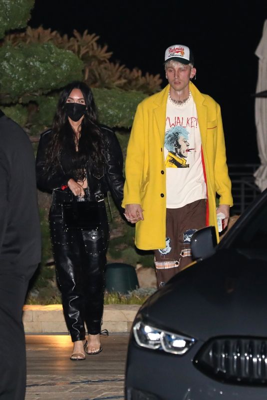 MEGAN FOX and Machine Gun Kelly Out for Dinner at Nobu in Malibu 04/22/2021