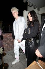 MEGAN FOX and Machine Gun Kelly Out for Dinner in Los Angeles 04/20/2021