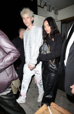 MEGAN FOX and Machine Gun Kelly Out for Dinner in Los Angeles 04/20/2021