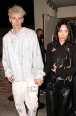 MEGAN FOX and Machine Gun Kelly Out for Dinner in Los Angeles 04/20/2021