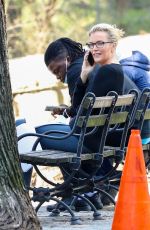 MEGYN KELLY SStudies a Script on a Park Bench in New York 04/14/2021