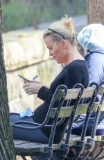 MEGYN KELLY SStudies a Script on a Park Bench in New York 04/14/2021