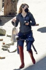 MELISSA BENOIST on the Set of Supergirl in Vancouver 04/14/2021