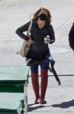 MELISSA BENOIST on the Set of Supergirl in Vancouver 04/14/2021