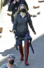 MELISSA BENOIST on the Set of Supergirl in Vancouver 04/14/2021