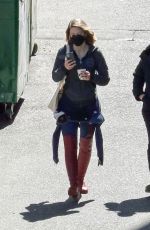 MELISSA BENOIST on the Set of Supergirl in Vancouver 04/14/2021