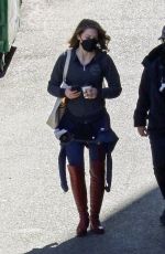 MELISSA BENOIST on the Set of Supergirl in Vancouver 04/14/2021
