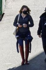 MELISSA BENOIST on the Set of Supergirl in Vancouver 04/14/2021