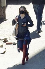 MELISSA BENOIST on the Set of Supergirl in Vancouver 04/14/2021
